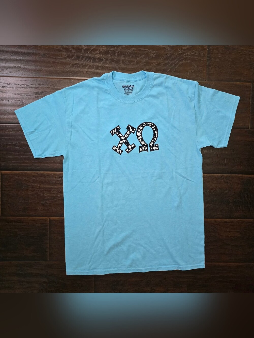 Chi Omega Sorority Blue Short Sleeve Tee Shirt Gildan Medium - Picture 7 of 10